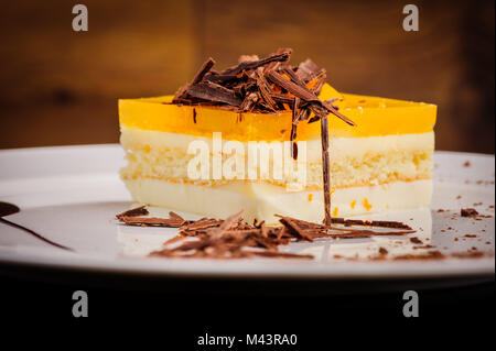 Geschichtete Käsekuchen Stockfoto