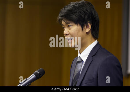 Green Talents Initiative witn Ministerin Wanka. Stockfoto