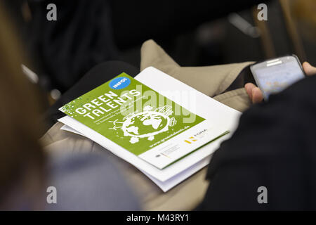 Green Talents Initiative witn Ministerin Wanka. Stockfoto