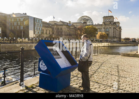 Berlin ist fast für den 9. November Stockfoto