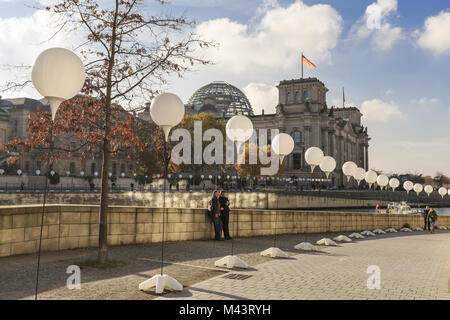 Berlin ist fast für den 9. November Stockfoto