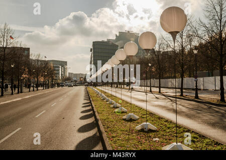 Berlin ist fast für den 9. November Stockfoto