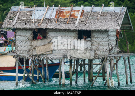 Die bajau Laut werden als von ea in der Zigeuner" aufgrund ihrer nomadischen, Seefahrt Lebensweise bekannt. Stockfoto