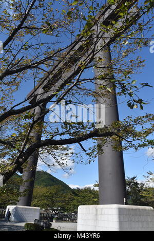 Erstaunlich und spirituellen Kumano Hongu, wandern die alten 1000-jährige Kumano Kodo" Nakahechi route" (das Imperial Trail) Kii Halbinsel, südlichen Japan Stockfoto