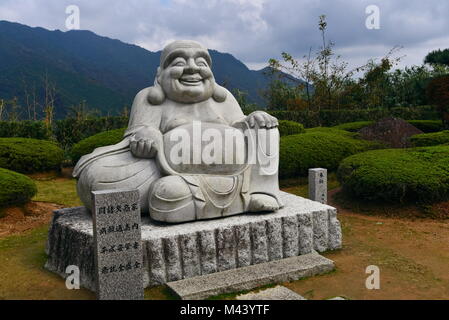 Erstaunlich und spirituellen Nachisan, wandern die alten 1000-jährige Kumano Kodo" Nakahechi route" (Imperial Trail) Kii Halbinsel, südlichen Japan Stockfoto