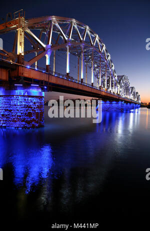 Architektonische connction Brücke über das Meer Stockfoto