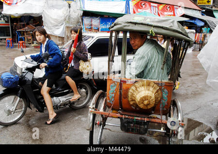 Straßenszene in Sukhothai, Thailand Stockfoto