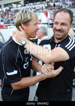 Trainer Sven Köhler und Alexander Zorniger Stockfoto