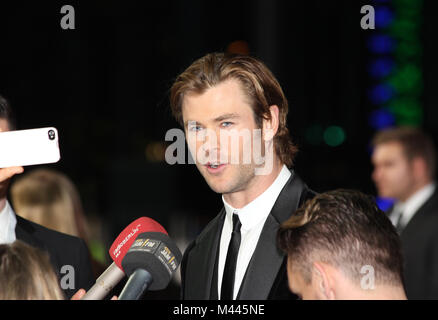 Premiere Thor: Die dunkle Welt - Chris Hemsworth Stockfoto