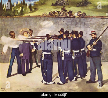 Édouard Manet, die Ausführung von Kaiser Maximilian, 1868 Stockfoto