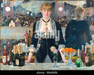 Édouard Manet, eine Bar an der Folies-Bergère (Un Bar aux Folies-Bergère), 1882 Stockfoto