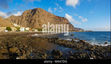 Gezeitenbecken in La Playa, Valle Gran Rey, La Gomera, Kanarische Inseln, Spanien Stockfoto