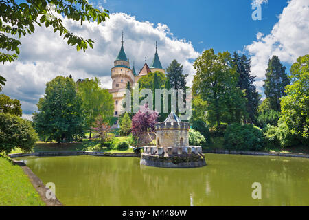 Bojnice - eines der schönsten Schlösser in der Slowakei. Stockfoto