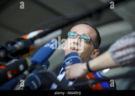 Heiko Maas an das Europäische Gericht die Speicherung von Daten Stockfoto