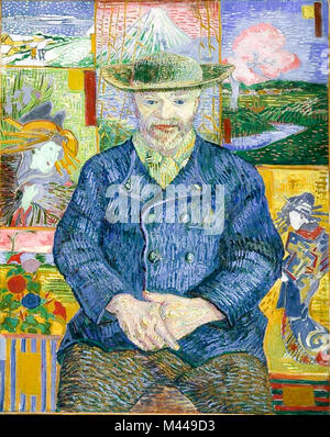 Portrait von Père Tanguy, 1887 von Van Gogh Stockfoto