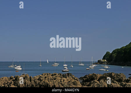 In der Nähe von Plymouth Cawsand, Cornwall, im Südwesten von England Stockfoto