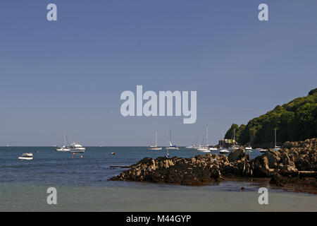 In der Nähe von Plymouth Cawsand, Cornwall, im Südwesten von England Stockfoto