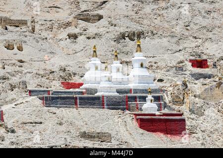 Stupa Sakya Kloster in Shigatse Tibet China Stockfoto