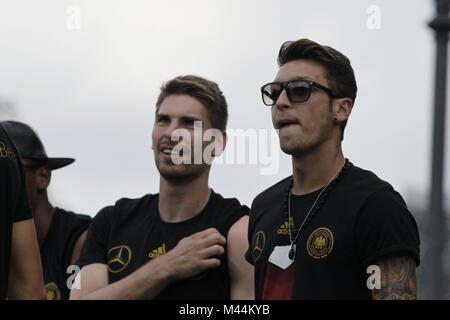 Empfang der Deutschen Fußball-Nationalmannschaft in Berlin. Stockfoto