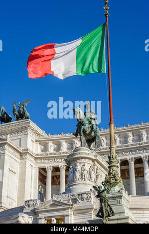 Monument von Vittorio Emanuele II in Rom Stockfoto