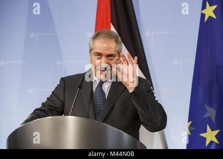 Außenminister Steinmeier empfängt die jordanischen Kollegen Stockfoto