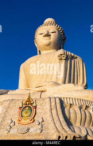 Big Buddha Wat Chalong Phuket Thailand Asien Februar 14, 2018 Der 45 Meter hohe Große Buddha von Phuket Stockfoto