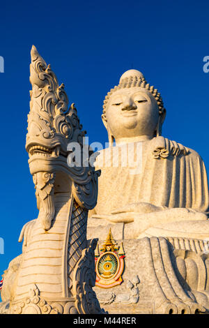 Big Buddha Wat Chalong Phuket Thailand Asien Februar 14, 2018 Der 45 Meter hohe Große Buddha von Phuket Stockfoto