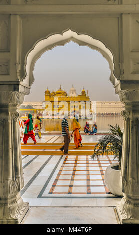 Goldene Tempel, Amritsar, Punjab, Indien Stockfoto