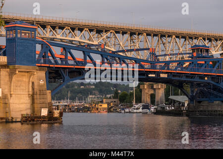 Usa, Washington, Seattle, Fremont Bridge, Aurora Brücke Stockfoto