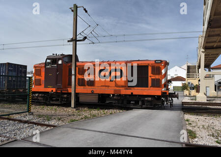 Cp; diesel-elektrischen; 1444; entroncamento; Portugal; Stockfoto