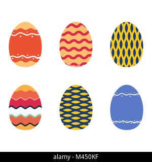 Ostern Eier legen. Festliches traditionelles Essen Abbildung Stock Vektor