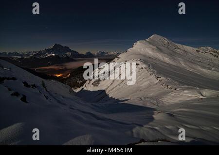 Pore Berg, Dolomiten, Colle Santa Lucia, Provinz Belluno, Venetien, Italien. Stockfoto