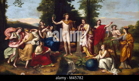 Anton Raphael Mengs - Parnass Stockfoto