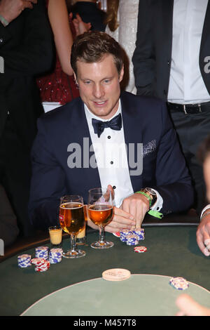 Berühmtheiten am AHOI 2018 Silvester im Hotel Hyperion Mit: Marcell Jansen, Wo: Hamburg, Deutschland Wann: 13 Jan 2018 Credit: Becher/WENN.com Stockfoto