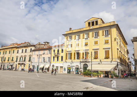 Sarzana, Platz, Piazza Giacomo Matteotti, Ligurien Stockfoto