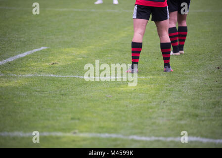 CLUJ Napoca, Rumänien - 10. Februar: Die nationalen Rugby Team von Rumänien gegen Deutschland spielen beim Rugby World Cup Qualifier Match in Cluj Arena Stockfoto