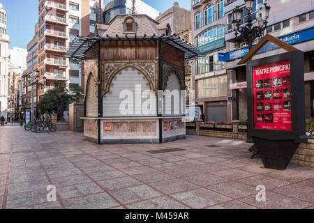 Plaza de la Paz, Castellon, Spanien. Stockfoto