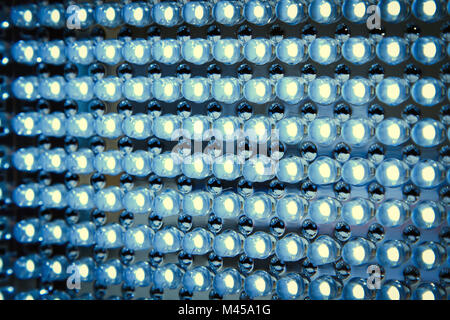 LED Panel in fluoreszierendem Licht hautnah Stockfoto