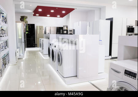 Home Appliance im Store. Stockfoto