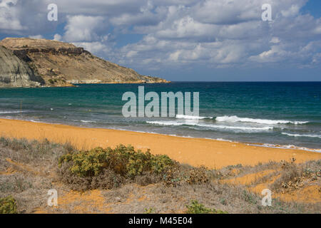 Ein schöner Strand auf Gozo, Malta. Stockfoto