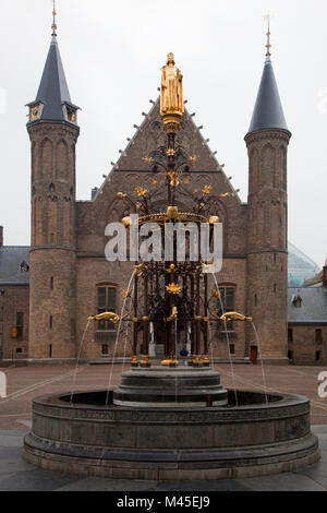 Binnenhof Palace - niederländischen Parlament in Den Haag Stockfoto