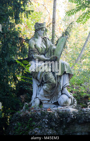 Statue in den Giardini Indro Montanelli Park, Mailand. Stockfoto