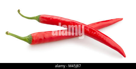 Chili Pfad isoliert Stockfoto