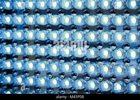 LED Panel in fluoreszierendem Licht hautnah Stockfoto