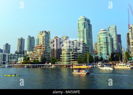 Skyline von Vancouver British Columbia, Kanada Stockfoto