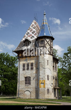 Alte Villa in Palic, Subotica, Serbien Stockfoto