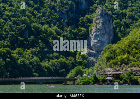 Eisernes Tor an der Donau Stockfoto