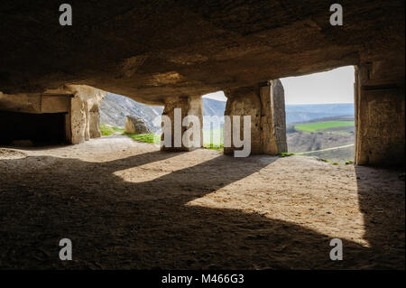 Kalkstein Minen, alte Orhei, Moldawien Stockfoto