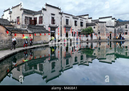 Chinesische Alte Dorf Hongcun, Provinz Anhui, China Stockfoto