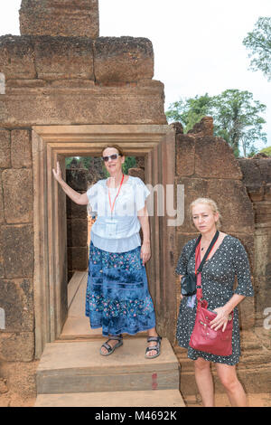 Banteay Srei (Zitadelle der Frauen), Angkor, Kambodscha, Asien Stockfoto